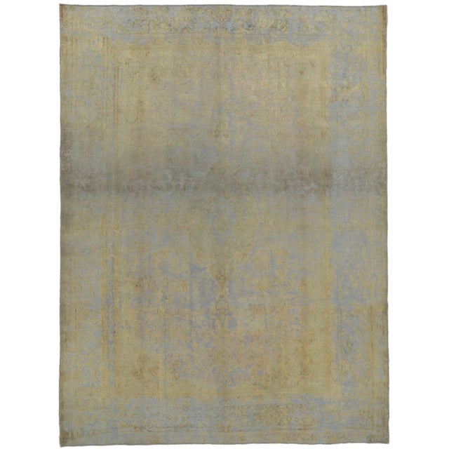 Mid 20th Century Soft Earth-Tone Vintage Turkish Rug, 07'10 X 10'05 For Sale - Image 10 of 10