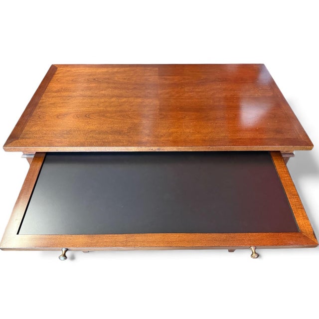 Hickory White Mahogany Bachelor Chest, Nightstand or End Table. For Sale - Image 9 of 11