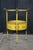 19th C French Yellow Toleware Tiered Tray Table Stand Chinoiserie Pastoral Scene For Sale - Image 4 of 18