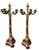 Pair of Antique 19c French Empire Gilt Bronze & Rouge Marble Candelabra.