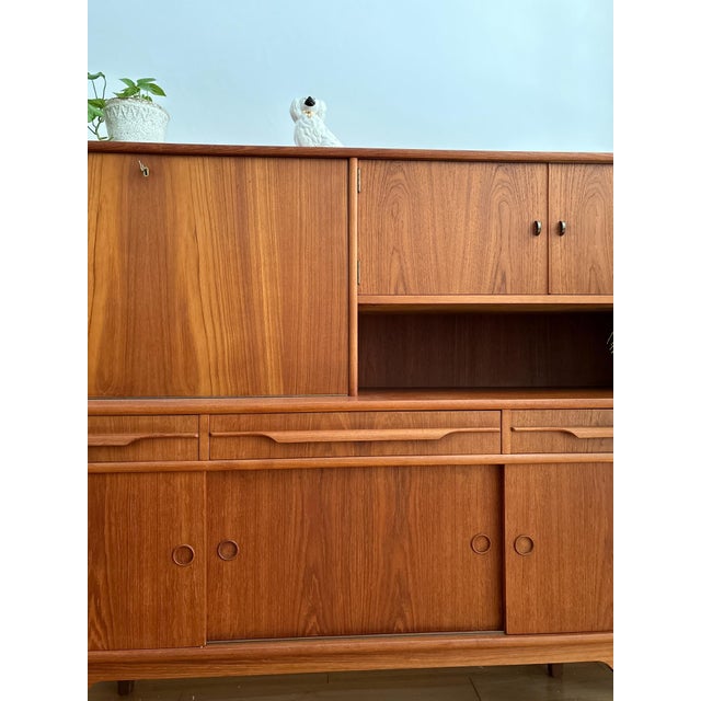 1960s Teak Highboard from Plyfa Mobler, Denmark, 1960s For Sale - Image 5 of 18