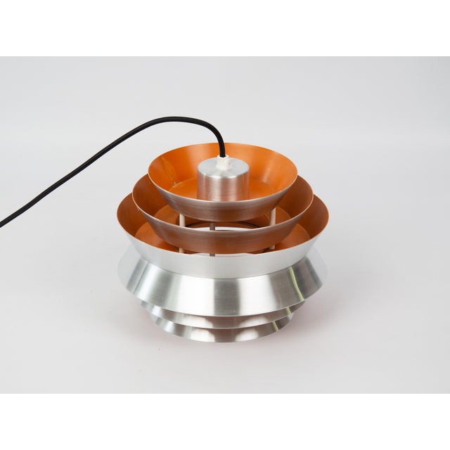 Vintage Swedish Trava Pendant Lamp by Carl Thore for Granhaga Metallindustri, 1960s For Sale - Image 5 of 11