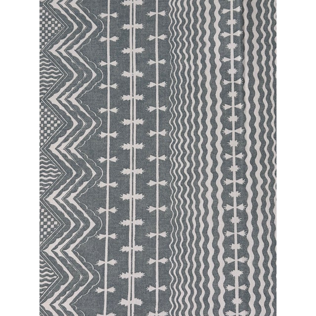 Linen Fermoie Fabric Abbey Stripe Abbe-009 8 Yards Linen 8 1/2 Yards For Sale - Image 8 of 10