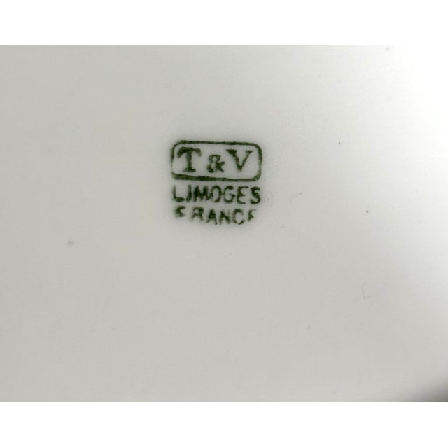 Antique Limoges Art Deco 2 Tier Caviar Plate 9.5” Gold Gilt G Mono For Sale - Image 10 of 12