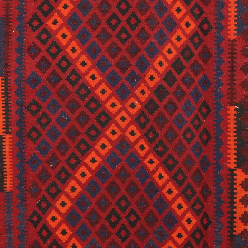 Wool Kilim carpet, fine knot, manual production. This piece is attributed to the mentioned designer/maker. It has no...