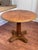 English Vintage Neoclassical Henredon Round Solid Wood Side Table For Sale - Image 3 of 12