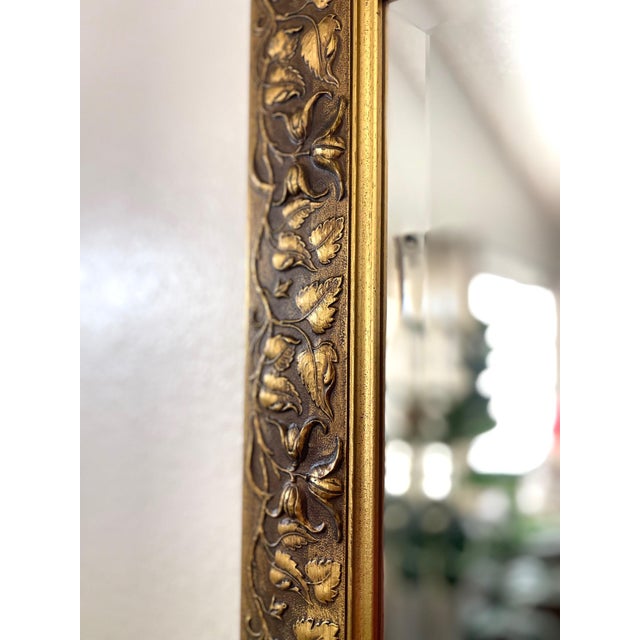 Vintage European Gold Gilt Beveled Mirror For Sale - Image 13 of 16