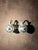 Salt and pepper shakers from the late 19th century produced by Bailey Banks and Biddle in the style of Tappan hen...