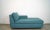Vintage 1970's Mid century Modern daybed for sale. Has been professionally reupholstered in a teal textured nubby tweed...
