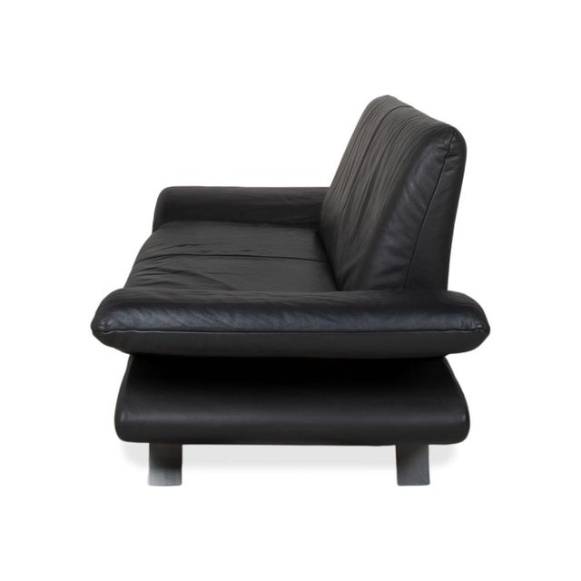 Rossini 2-Seater Sofa in Black Leather from Koinor For Sale - Image 14 of 15