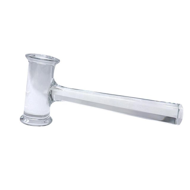 Baccarat Late 20th Century Baccarat Crystal Gavel Handcrafted Clear Glass Decorative Display Piece Made in France For Sale - Image 4 of 11