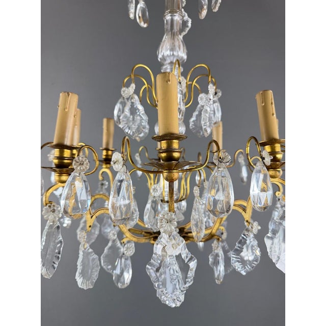 19th Century Louis XV Crystal Chandelier For Sale - Image 4 of 8