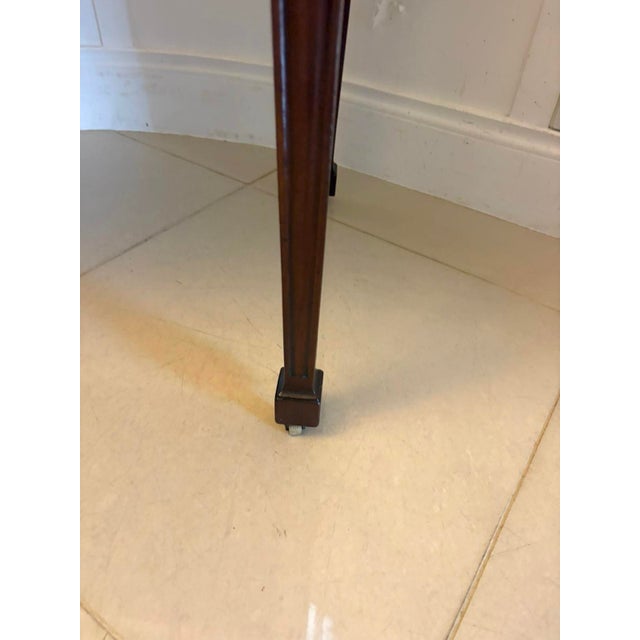 Antique Georgian Mahogany Tambour Top Cylinder Desk with Pull-Out Writing Slides, 1800s For Sale - Image 15 of 17