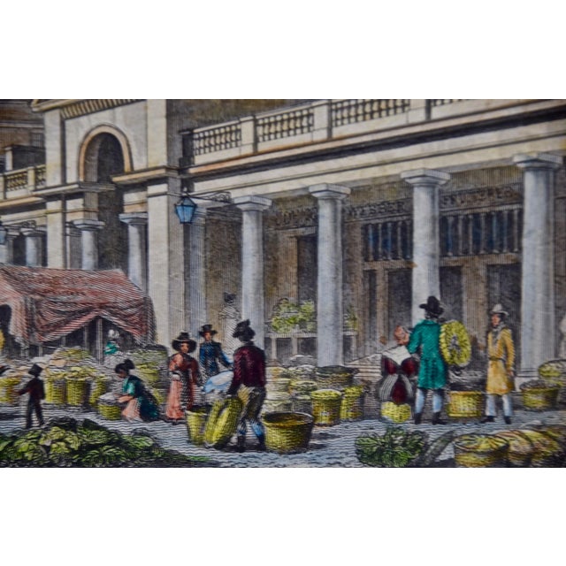 Three 19th C. Hand Colored Engravings of London Architecture by T. Shepherd, 1828 For Sale - Image 10 of 12