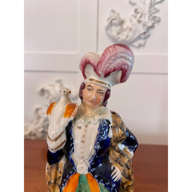 Antique Victorian Staffordshire Flatback Figure, 1880s For Sale - Image 6 of 9