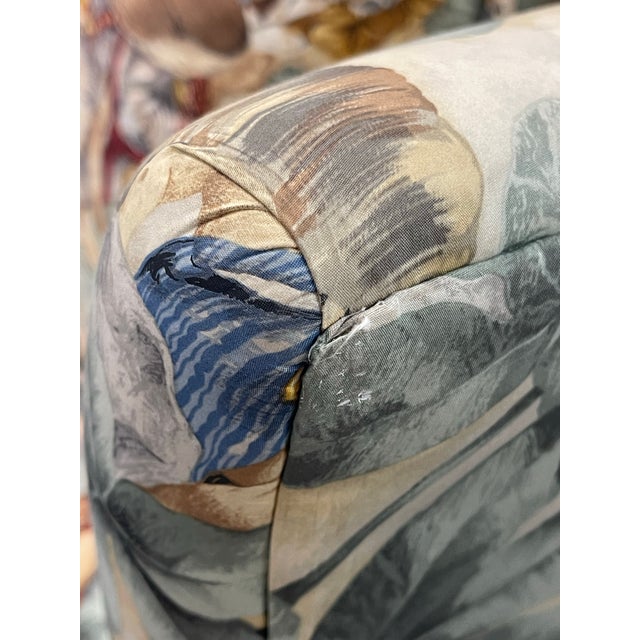 Marge Carson Safari Scene Upholstered Lounge Accent Chair For Sale - Image 11 of 11