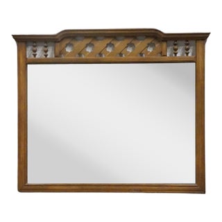 Sumter Cabinet Co. Solid Oak Mediterranean Style 48" Mirror For Sale