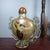 White Hand-Painted Glass Snuff Bottle With Chain and Bird Motif For Sale - Image 8 of 9