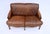English Vintage Louis XV Style Leather Loveseat Sofa For Sale - Image 3 of 12