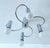 Mid-Century Modern Vintage Helix Ceiling Light in Chrome from Cosack For Sale - Image 3 of 11
