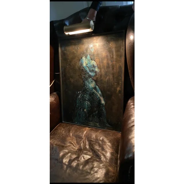 Modernist Wall Plaque in the Style of Philip and Kelvin LaVerne For Sale - Image 10 of 12