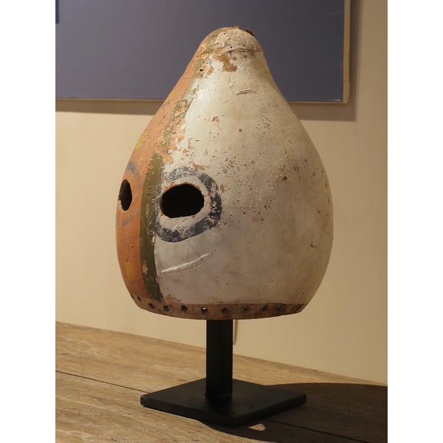 Paint Brazilian Bloco da Lama Mask, Paraty, 1980s For Sale - Image 7 of 11