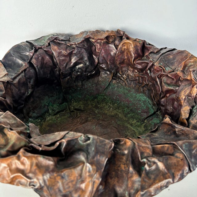 Foldformed Copper Artist Studio Bowl For Sale In New York - Image 6 of 10
