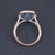 Blue Topaz Solitaire Ring 18k Rose Gold, Size 6.5 For Sale - Image 9 of 10