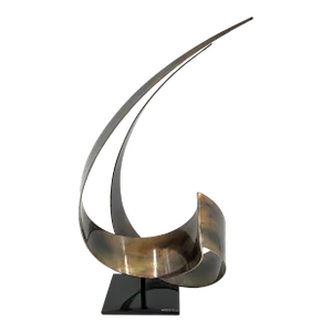 Curtis Jere Abstract Modernist Lacquered Steel Sculpture, Circa 2004