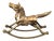 Traditional Brass Horse - Vintage Brass Rocking Horse For Sale