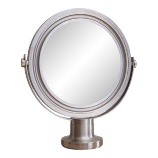 Italian Round Vanity Mirror Attributed to Sergio Mazza for Artemide, 1960s For Sale