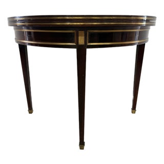French Louis XVI Period Folding Demilune Console Table or Game Tables For Sale