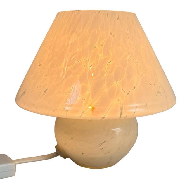 Italian Glass Mushroom Lamp, 1970s For Sale - Image 4 of 7