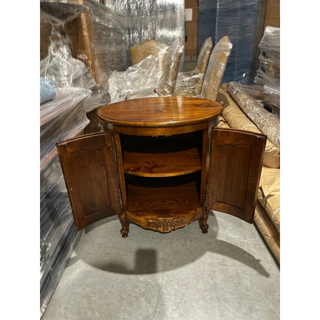 This one of a kind oval stand was designed and made by Serge Agrophiotis, the owner of the French interior design store...