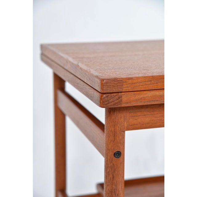 Teak Extending Serving Table Drinks Cart Trolley by Kurt Østervig for Jason Møbler, Denmark, 1960s For Sale - Image 16 of 18