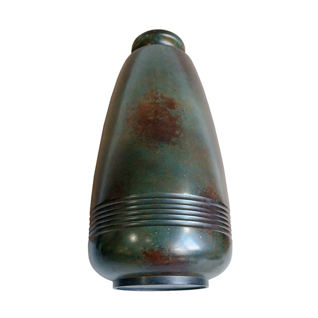 Cast Bronze Vase, Japan, Early 20th Century For Sale - Image 4 of 15