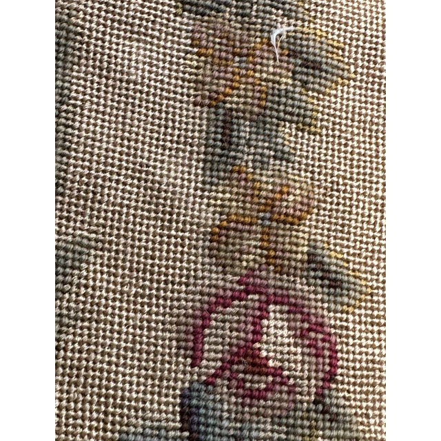 French Needlepoint Chair Cover Tapestry from Bobyrug, 1890s For Sale - Image 13 of 18