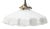 French White Opaline Glass Pendant Lamp For Sale