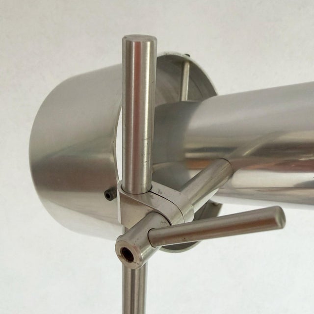 Silver Model FA1 Floor Lamp in Polished Aluminium by Peter Nelson for Architectural Lighting LTD., 1967 For Sale - Image 8 of 12
