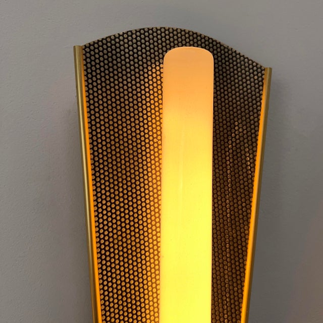 Mid-Century Gilt Wall Lights from Erco, Germany, 1950s, Set of 2 For Sale - Image 7 of 8