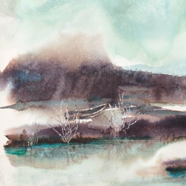 Inscribed verso, 'Gisela Embree' and Titled 'Rain'. Born in Germany in 1927, Gisela Embree immigrated to the United States...