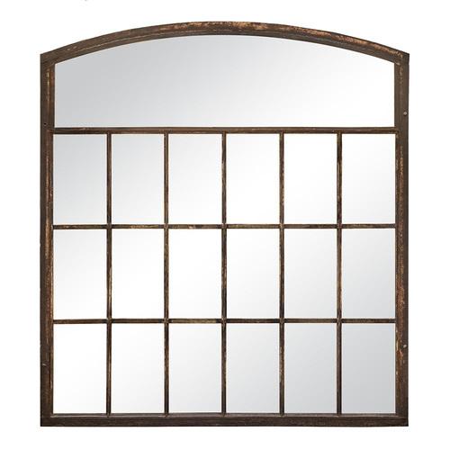 Large Industrial Window Mirror For Sale - Image 6 of 6