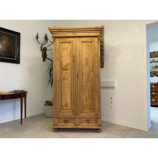 Farm Gun Cabinet in Natural Wood For Sale - Image 5 of 11