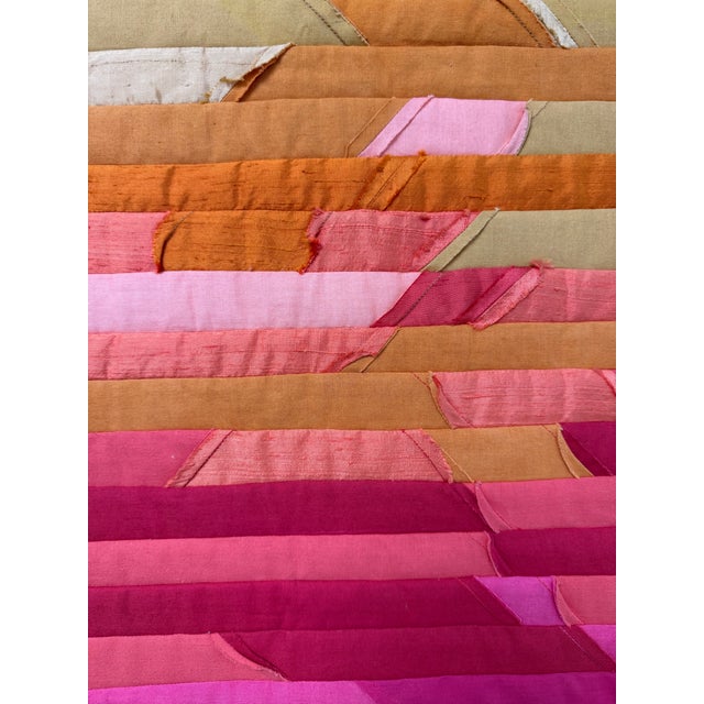 2000 - 2009 2005, Alegre Sunset, Artquilt, Abstract Expressionist Fiber Art, Artist Marcia Hewitt Johnson For Sale - Image 5 of 7