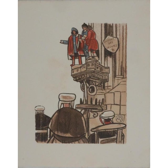 Mathurin Meheut, Procession for Saint Yves, 1937, Engraving For Sale - Image 7 of 7