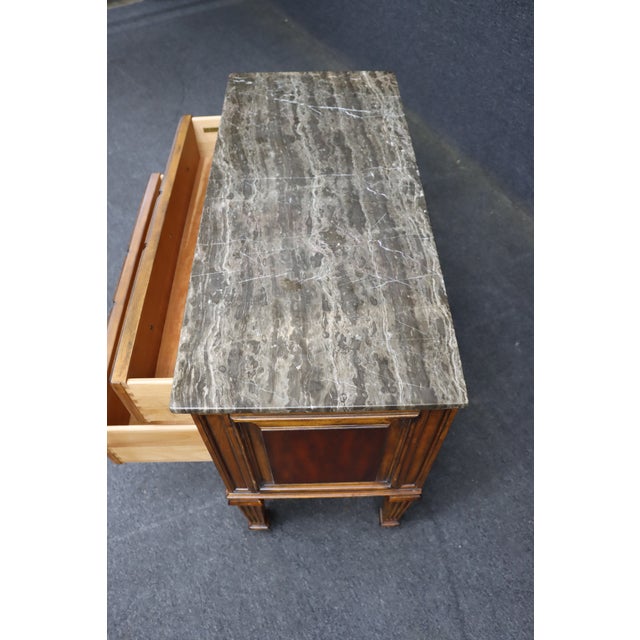 Ethan Allen Tuscany Collection Marble-Top Chest of Drawers For Sale - Image 11 of 12