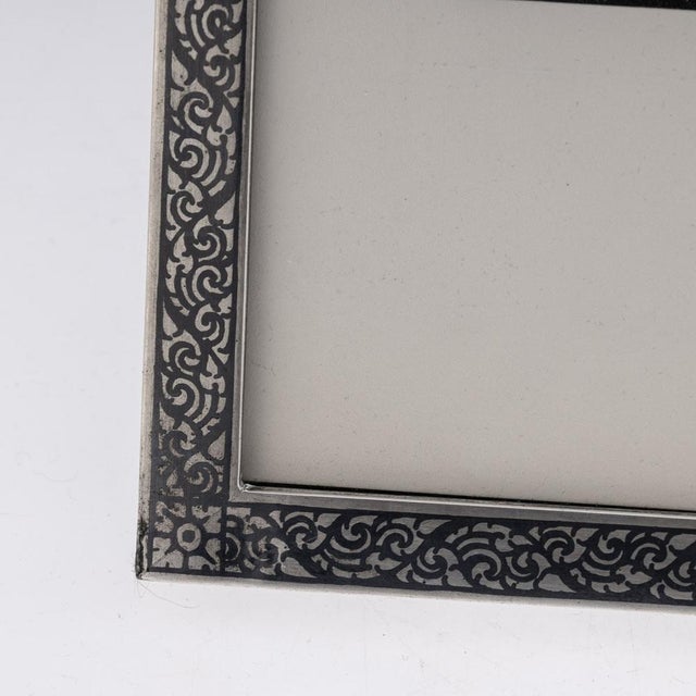 Silver & Niello Photo Frame, Bangkok, 1957 For Sale - Image 13 of 16