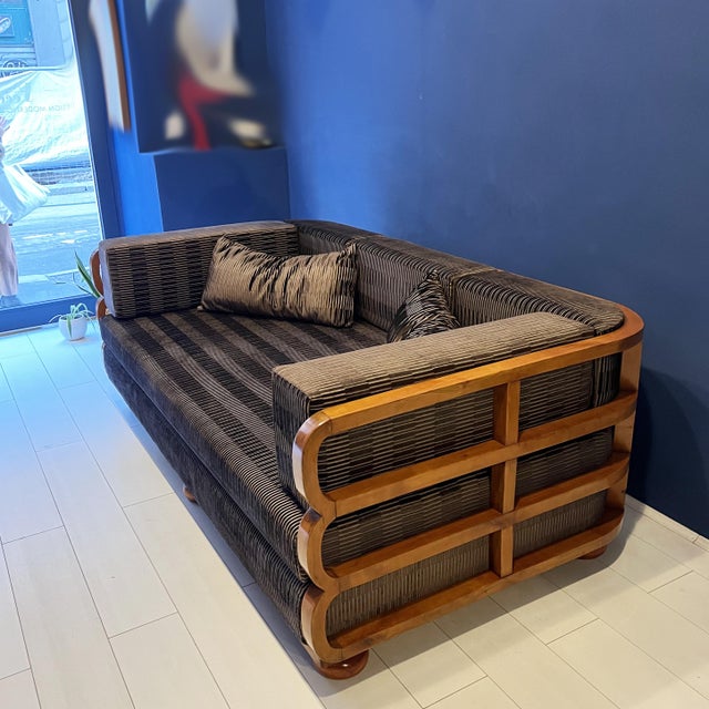 Art Deco Sofa, Budapest, 1930s For Sale - Image 12 of 16