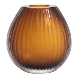 Hand-Blown Murano Supreme Vase in Tobacco Lage