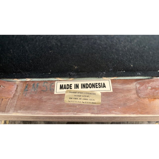 1990s Pair of Paramount Antiques Carved Chippendale Style Armchairs, New York Import For Sale - Image 12 of 12